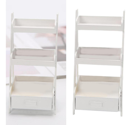 1/12 Escala Dollhouse Mini Antiguo 3 Tier Planta Soporte
