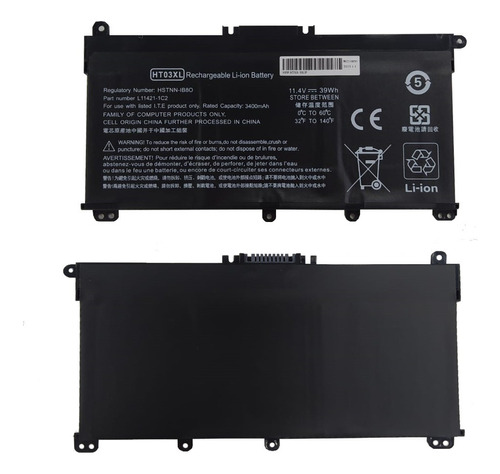 Batería Para Hp 15-cs 15-cw 15-da 15-db 15s-fq Ht03xl Negro