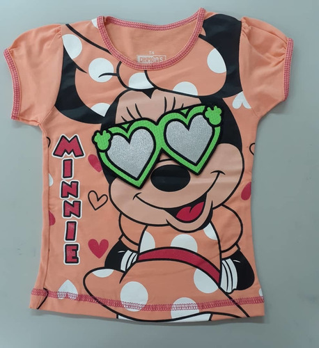 Camisas Franelas Niñas Minnie Super Heroes Marvel Disney Lig