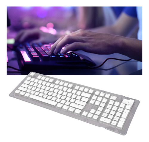 Teclado Mecánico: Abs, 108 Teclas, Doble Capa, Dos