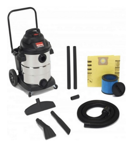 Aspiradora Shop Vac Acero Inoxidable 10 Galones 6,5 Hp