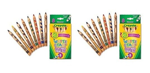 Crayola Lápices De Colores: 8 Colores, 2 Paquetes.