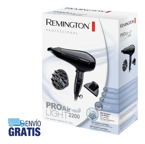 Secador Remington Ac6120 Pro Air Light 3200 Pelo + Cuotas