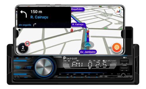Rádio Automotivo Com Bluetooth E Suporte Para Celular