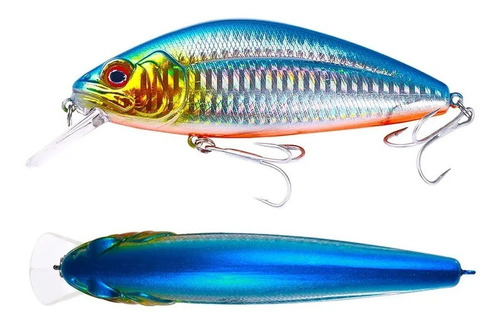 Señuelo Minnow Hooked Slipper 32 Gramos Pesca Lances Largos