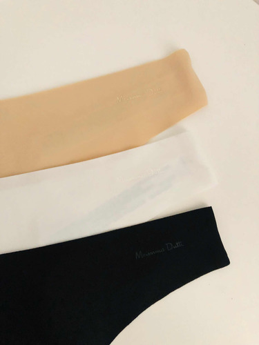 Massimo Dutti Set 3 Tangas Invisibles Sin Costura Originales