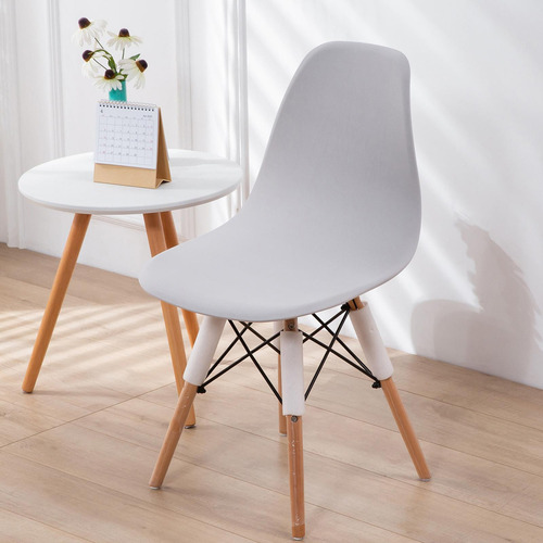 5 Funda Para Silla Chic Shell En Color Topo 5 Piezas