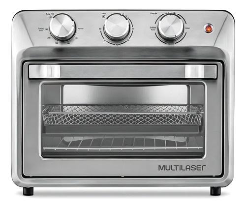 Horno eléctrico de encimera Multilaser CE180 25L negro/acero inoxidable