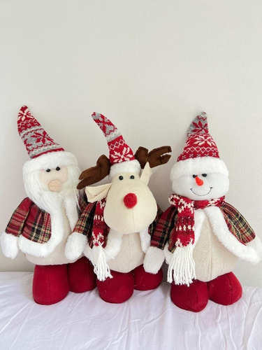 Imagen 3 de 4 de Pack 3 Monos Patas Largas Navideño 60cm