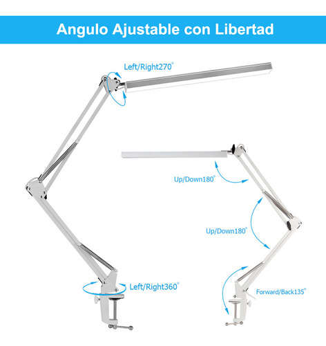 Lámpara De Escritorio Led Lámpara De Mesa Con Brazo