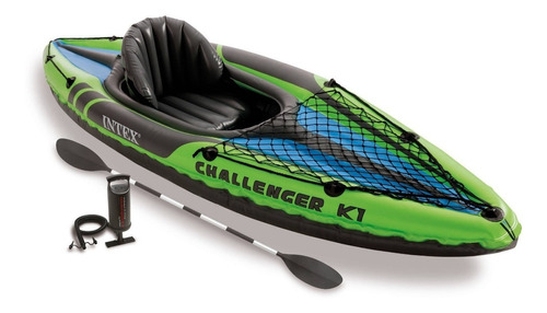 Challenger Intex K1 Lake En Kayak Verde