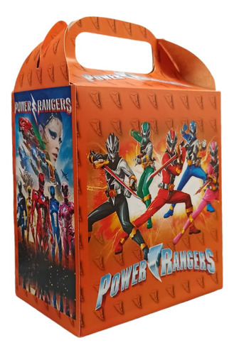 Power Ranger Cajas Dulceras Bolo Fiesta Cumpleaños 40 Niños 