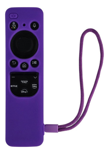 Funda De Silicón Para Control Remoto Samsung Solar Morado