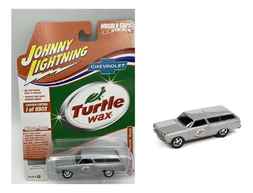Johnny Lightning 1965 Chevy Chevelle Wagon Turtle Wax Lacrad