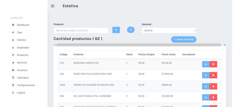Sistema Centros Estetica Calendario Clientes Reportes Stock