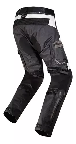 Pantalón para motociclista con protecciones R7 Negro - Textil