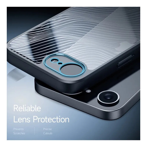 Funda Resistente A Los Arañazos Para iPhone 14 15 16e, Negra