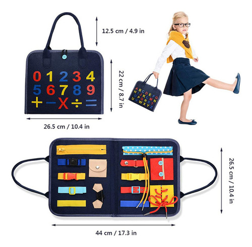 Toddler Busy Board: Juguete Sensorial Para Viajes Y Habilida
