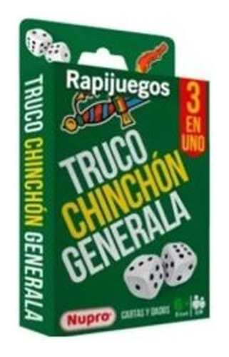 Rapijuegos 3 Juegos En 1 Truco Chinchón Y Generala Cartas