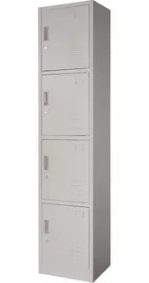 Locker Metalico 4 Puertas Casilleros Oficina Chapa 9x34x180