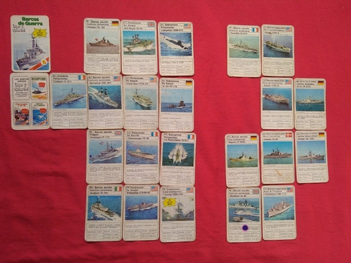 Mazo Cartas Naipes Barcos De Guerra Tope Y Quartet Incomplet