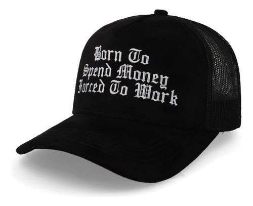 Gorra Jc Hats 2642 Spend Money Negro Mesh Unitalla
