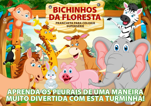 Bichinhos Da Floresta: Prancheta Para Colorir, De On Line A. Série 1, Vol. 1. Editora Online, Capa Mole, Edição 1 Em Português, 2022