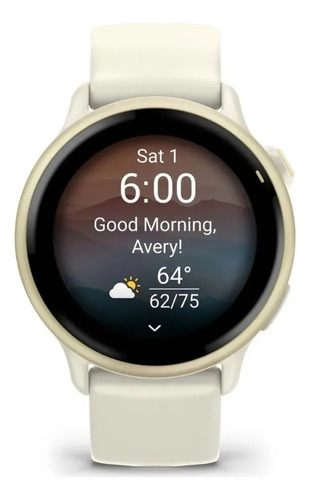 Relógio Garmin Vívoactive 6 Marfim Com Dourado 010-0298501 Creme