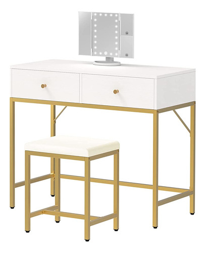 ~? Superjare Vanity Desk, Makeup Vanity Con Taburete Y Espej