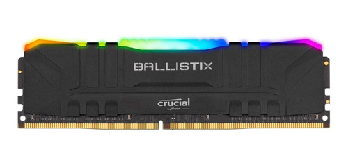 Imagen 1 de 5 de Memoria Ram Ddr4 16gb 3600mhz Crucial Black Rgb