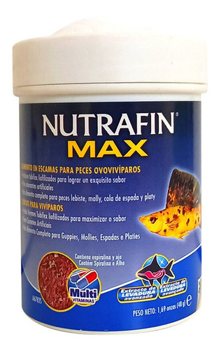 Nutrafin Max Alimento Peces Ovovíparos 48 Grs