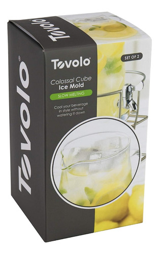 Tovolo Set De 2 Molde Colossal Cube Ice Mold