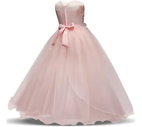 Vestido Primera Comunión Niña Sin Mangas Y Largo 11-12 Años