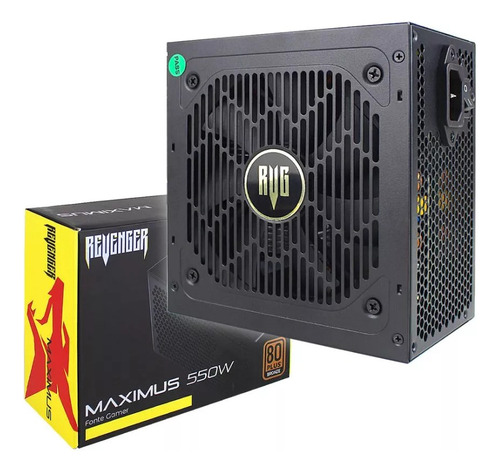 Fonte Atx 550w Real 80 Plus Bronze Gamer Revenger - Maximus