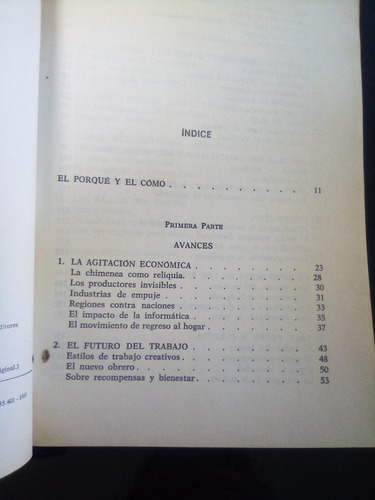 Avances Y Premisas Alvin Toffler (Usado)