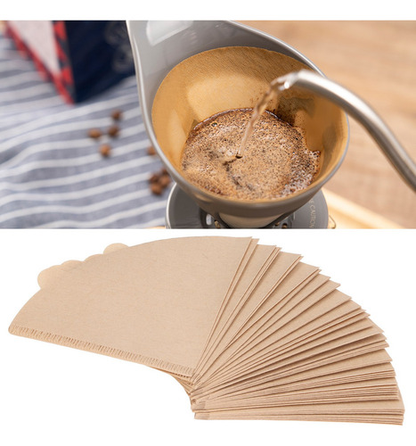 C H Papel Colador De Café, 100 Unidades, V60, Desechable,