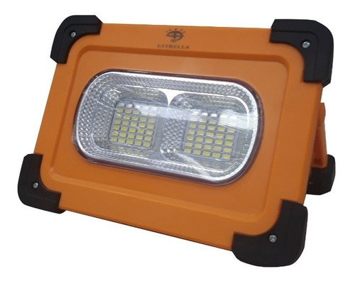 Reflector Led 40w Con Panel Solar, Recarga Usb, Power Bank, 