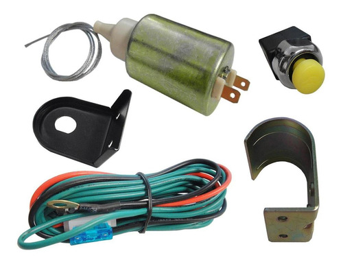 Destraba De Baul Eléctrico Pulsador Universal Kit Completo