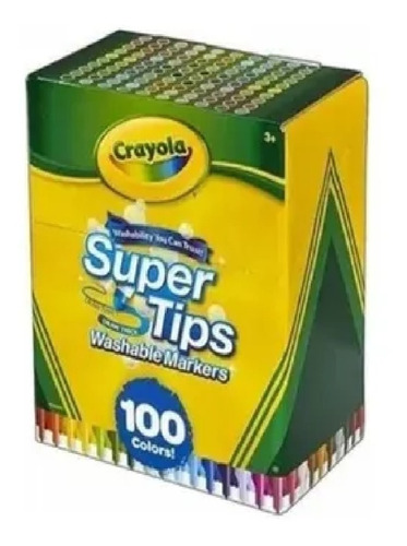 Plumones Crayola Lavables Super Tips 100pzas