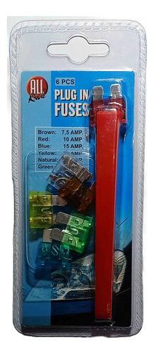 Kit De Fusibles Surtidos 6 Piezas Kit Automotriz