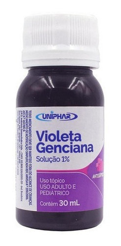 Violeta Genciana 30ml Solução 1% - Uniphar