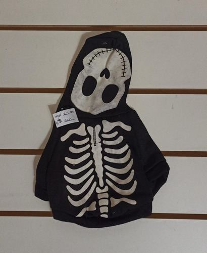 Ropa Para Halloween Esqueleto Fluorescente 20 Cm.