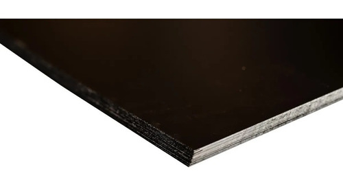 Chapa Lisa Color Negro C-25 (0,5 Mm) De 1,22 X 2,44 Metros