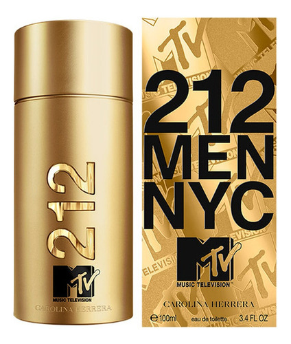 Fragancia 212 Men Mtv Edition Limitada Para Caballero 100ml