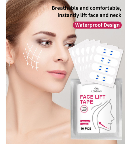 Parche Facial Reafirmante Y Reafirmante Para La Barbilla Par