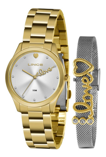 Relógio Lince Feminino Lrg4668lkz96 S1kx Dourado
