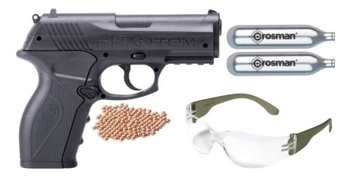 Pistola Deportiva Crosman + Lentes + 2 Co2 + Municiones 4.5