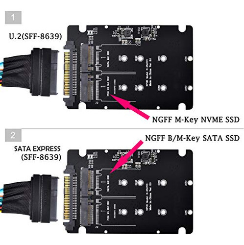 Adaptador Chenyang Cy Pcie A Sata Sff-8639 Nvme U.2 A Combo