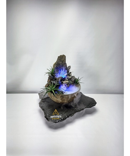 Fuente De Agua Cascada Piedras Naturales Led Premium 