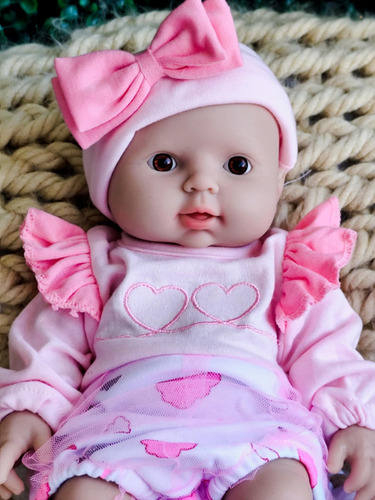 Bebé Reborn Original Silicona Sólida Timia Doll 30 Cm